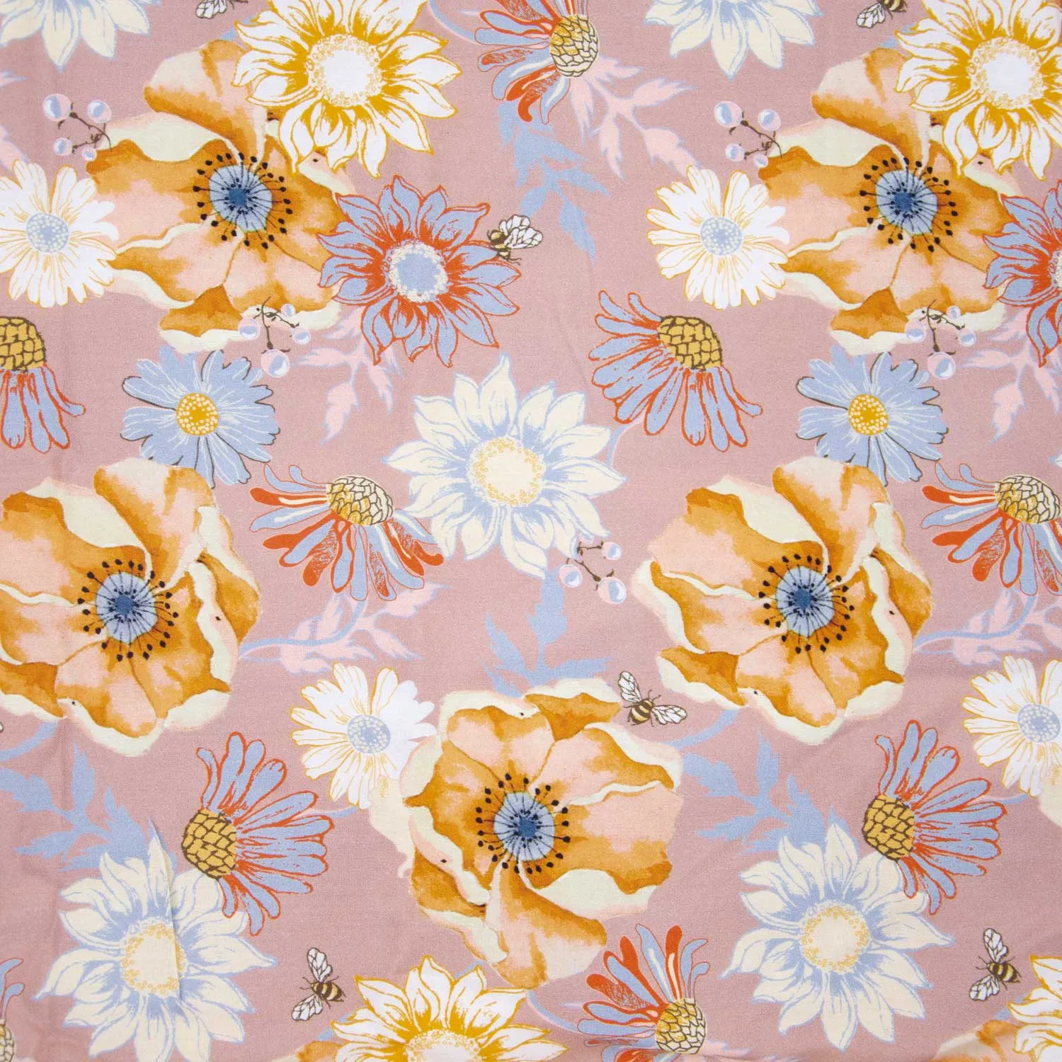 Viscose print 'Bee Different' - Katia Fabrics